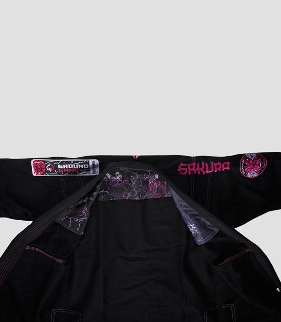Jacket of a Ground Game Sakura BJJ Women`s Gi Black