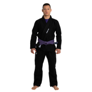 Basic BJJ Gi black model view 1