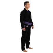 Basic BJJ Gi black model view 2