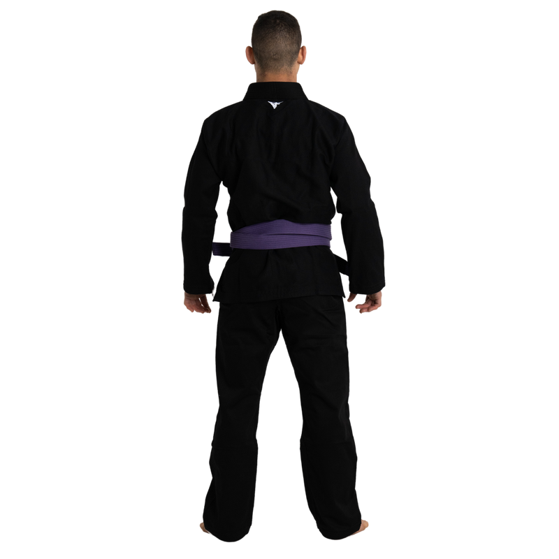 Basic BJJ Gi black model view 3