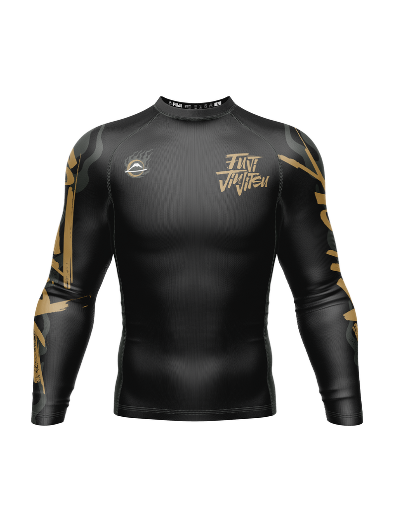 Fuji Sports Yakedo Standard Long Sleeve Rashguard - Black