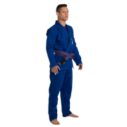 Basic BJJ Gi blue model sideview