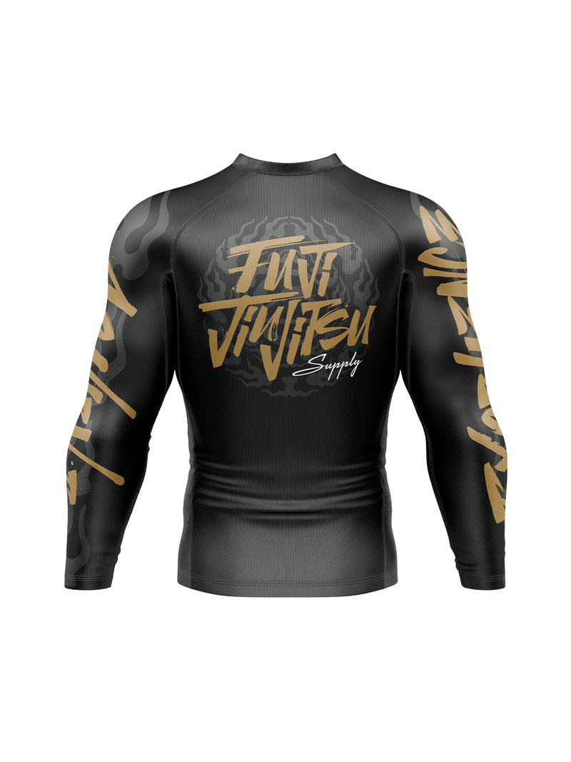 Fuji Sports Yakedo Standard Long Sleeve Rashguard - Black