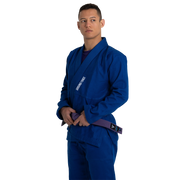 Basic BJJ Gi blue model view 3