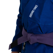 Basic BJJ Gi blue model view 6