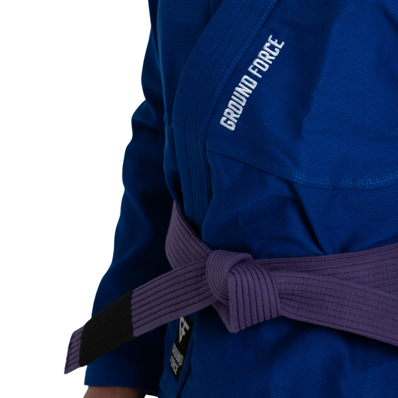 Basic BJJ Gi blue model view 6