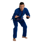 Basic BJJ Gi blue model view 7
