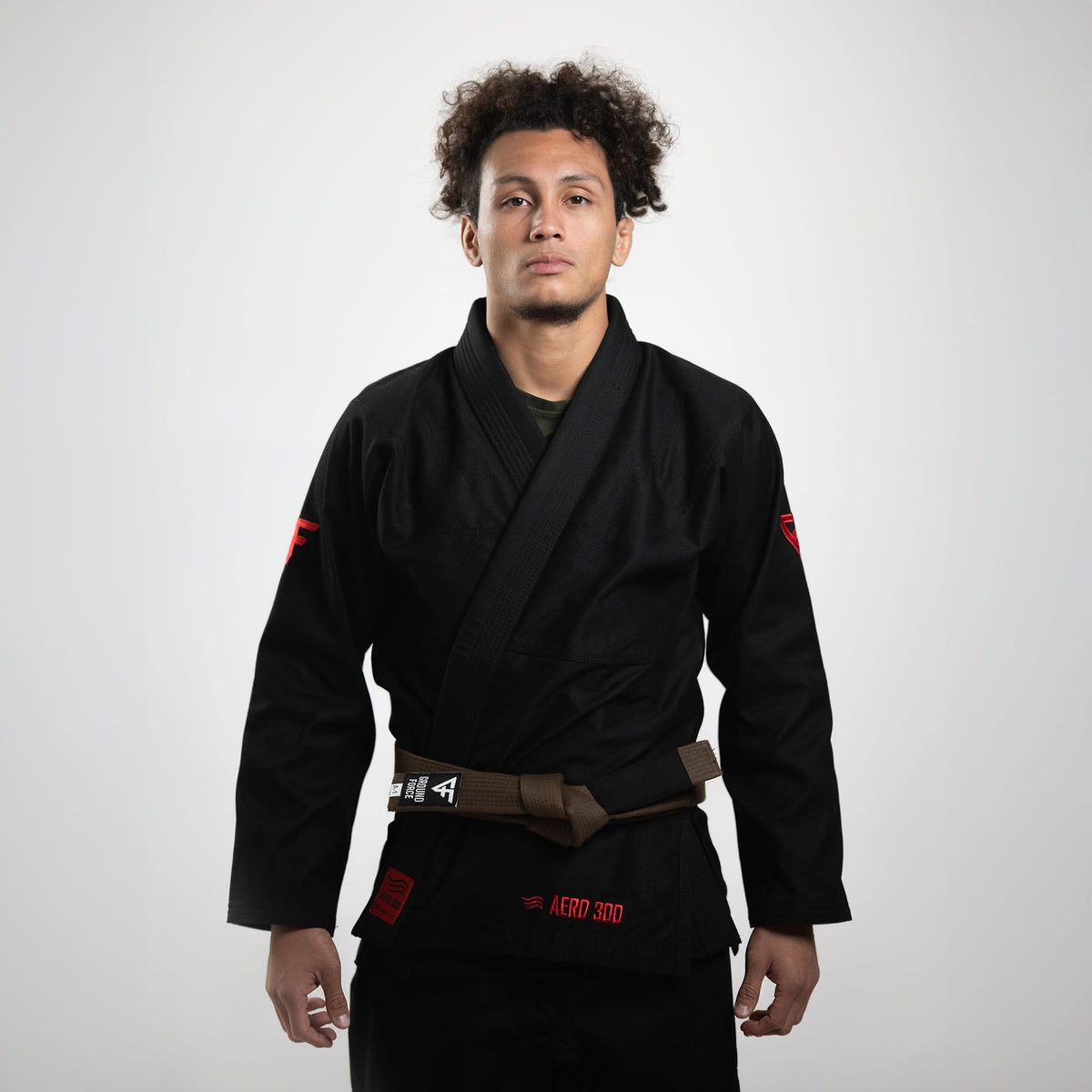 Ground Force Aero 300 Gi Black Red | Lightweight 300 GSM BJJ Gi — BJJ ...