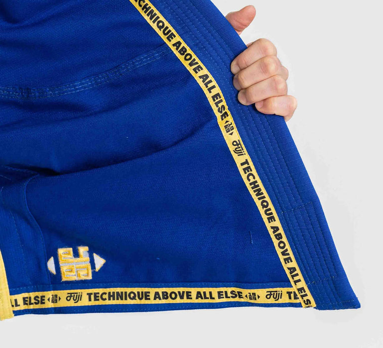 Fuji Sports Womens Flow-Tech BJJ Gi Blue/Gold