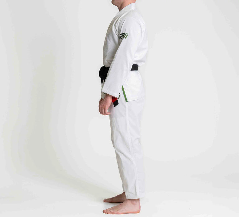 Fuji Sports Flow-Tech BJJ Gi White/Green