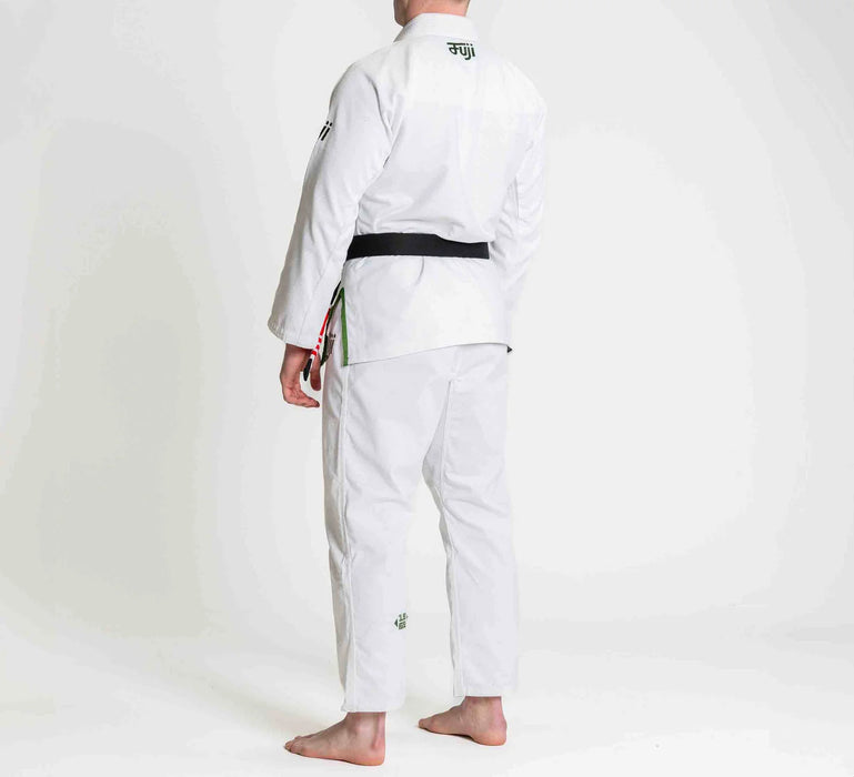 Fuji Sports Flow-Tech BJJ Gi White/Green