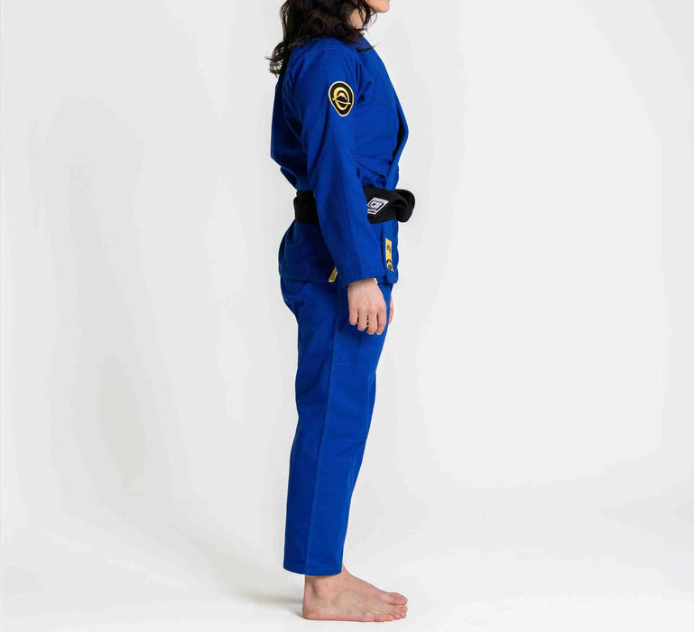 Fuji Sports Womens Flow-Tech BJJ Gi Blue/Gold