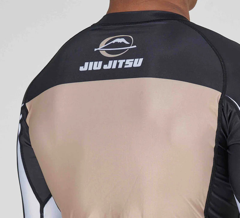 Fuji Sports Jiu Jitsu Script Flex Lite Long Sleeve Rashguard Black