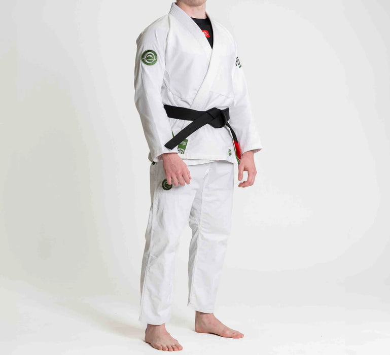 Fuji Sports Flow-Tech BJJ Gi White/Green