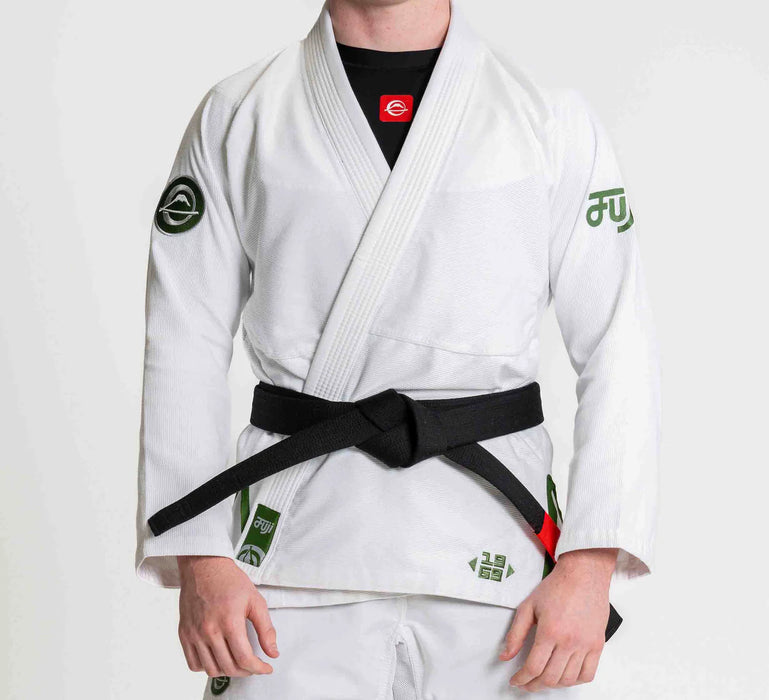 Fuji Sports Flow-Tech BJJ Gi White/Green