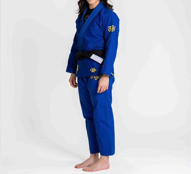 Fuji Sports Womens Flow-Tech BJJ Gi Blue/Gold