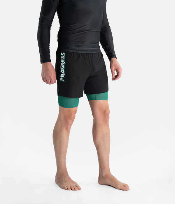 Progress Bengal Hybrid Shorts - Green