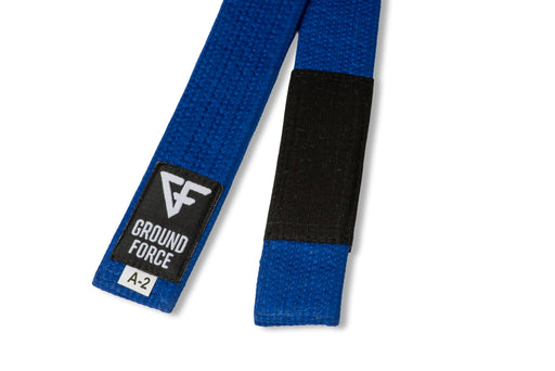 Ground Force Gi Material Premium BJJ Belt Blue