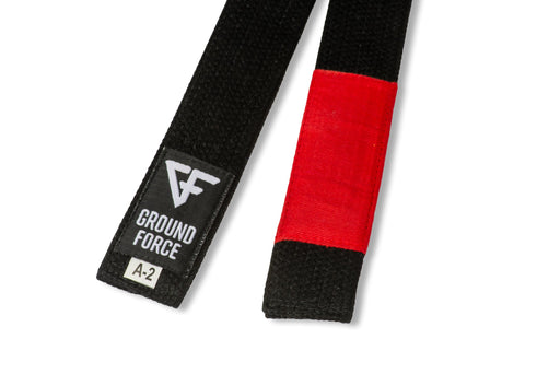 Ground Force Gi Material Premium BJJ Belt Black