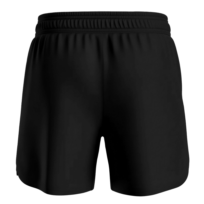 Black shorts on a white background