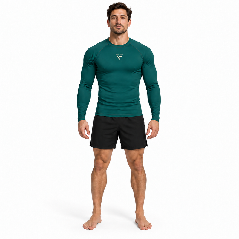 Ground Force Bamboo Rashguard – Long Sleeve – Forest Green