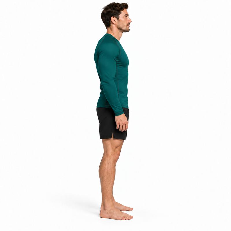 Ground Force Bamboo Rashguard – Long Sleeve – Forest Green