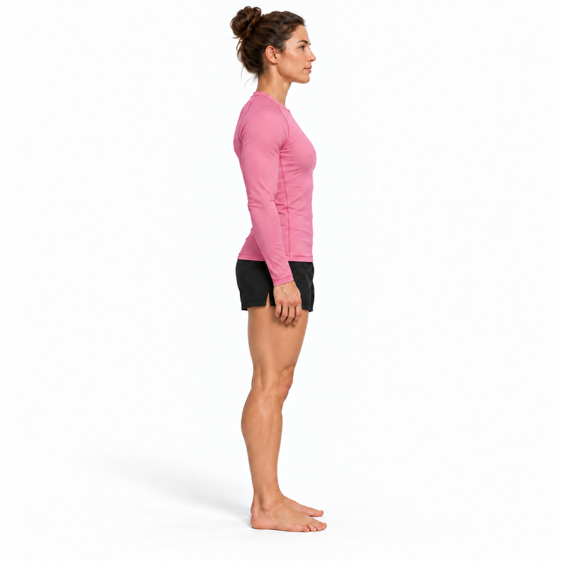 Ground Force Bamboo Rashguard – Long Sleeve – Bloom Pink
