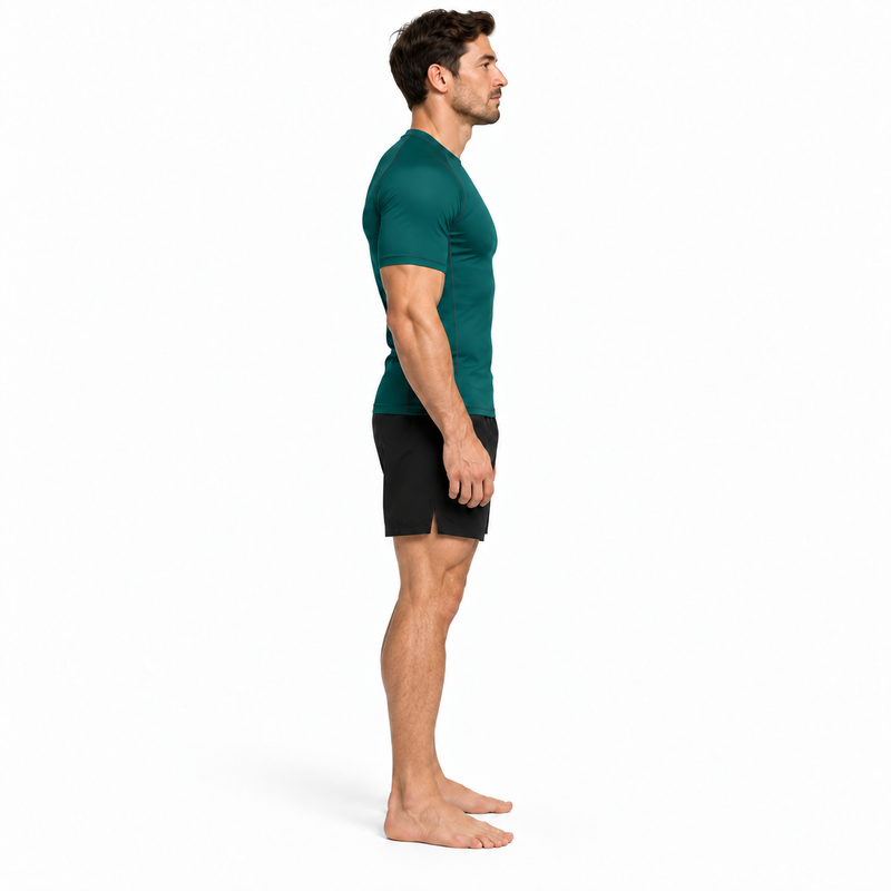 Ground Force Bamboo Rashguard – Short Sleeve – Forest Green
