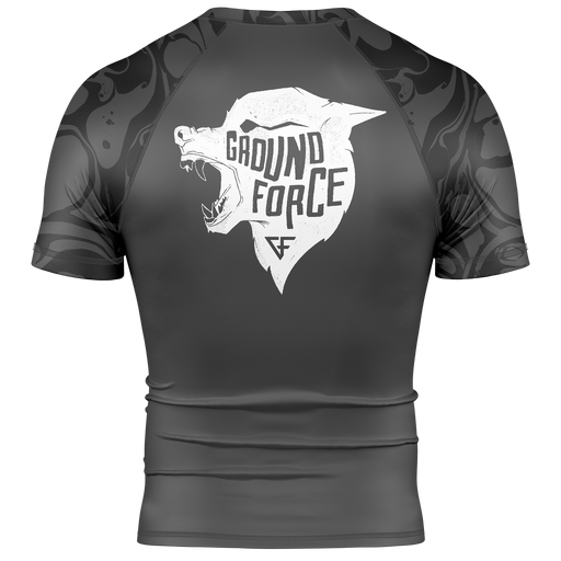 Black athletic shirt with 'Ground Force' logo on a white background