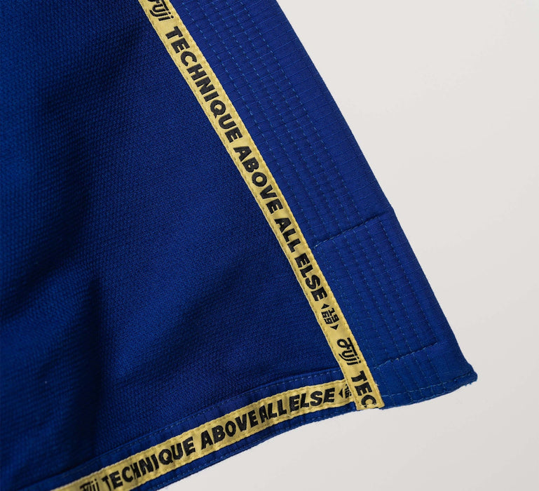 Fuji Sports Flow Tech BJJ Gi Blue - Gold