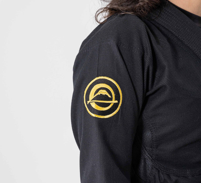 Fuji Sports Womens Flow-Tech BJJ Gi Black/Gold