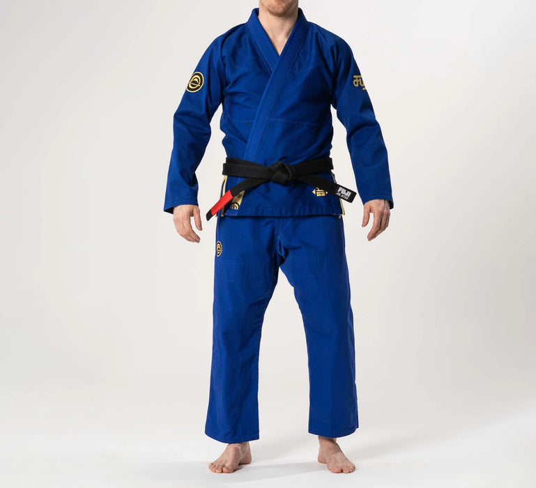 Fuji Sports Flow Tech BJJ Gi Blue - Gold