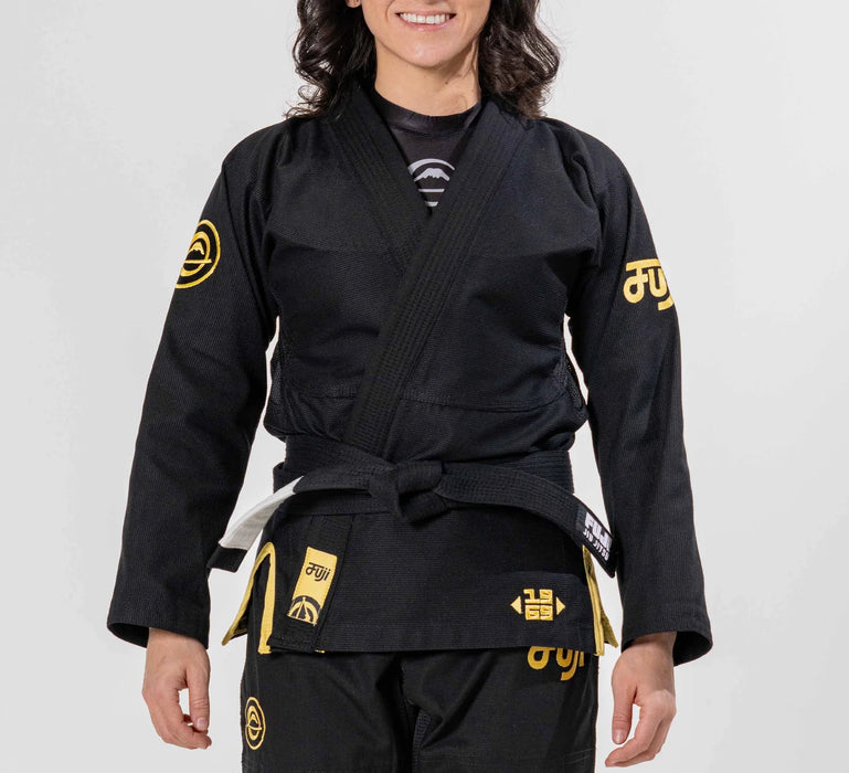 Fuji Sports Womens Flow-Tech BJJ Gi Black/Gold