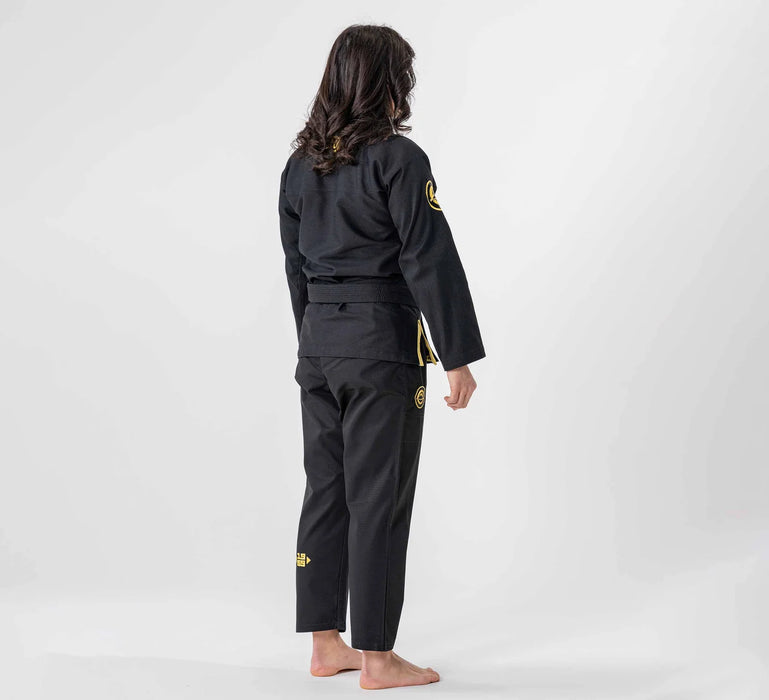 Fuji Sports Womens Flow-Tech BJJ Gi Black/Gold