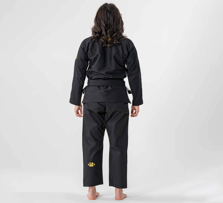 Fuji Sports Womens Flow-Tech BJJ Gi Black/Gold