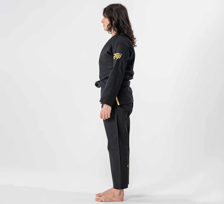 Fuji Sports Womens Flow-Tech BJJ Gi Black/Gold