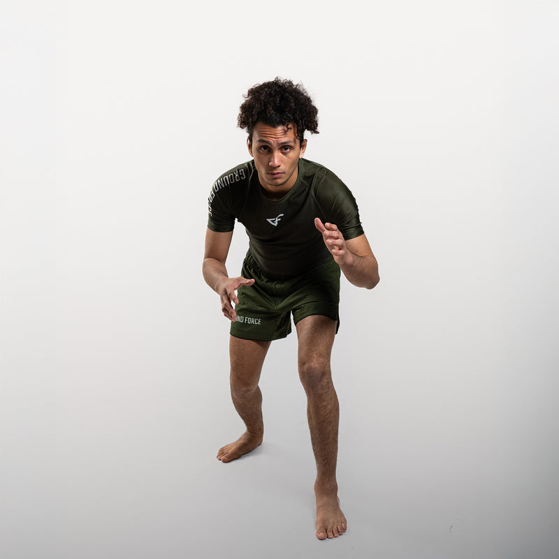Ground Force Aero Rashguard - Military Green