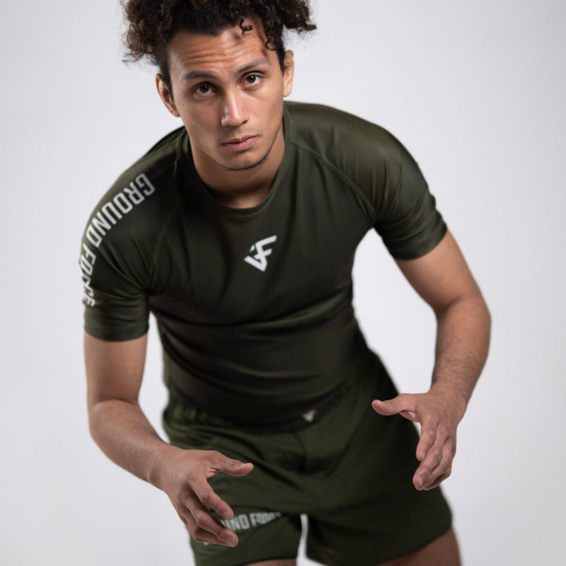 Ground Force Aero Rashguard - Military Green