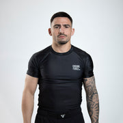 Ground Force Wolf Rashguard Black - Short Sleeve