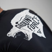 Ground Force Wolf Rashguard Black - Short Sleeve