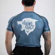 Ground Force Wolf Rashguard Grey - Short Sleeve