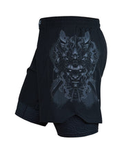 Ground Game 2-in-1 Training Shorts Samurai Shadow
