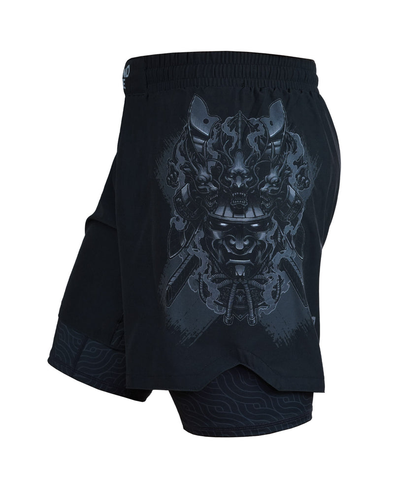 Ground Game 2-in-1 Training Shorts Samurai Shadow