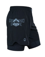 Ground Game 2-in-1 Training Shorts Samurai Shadow