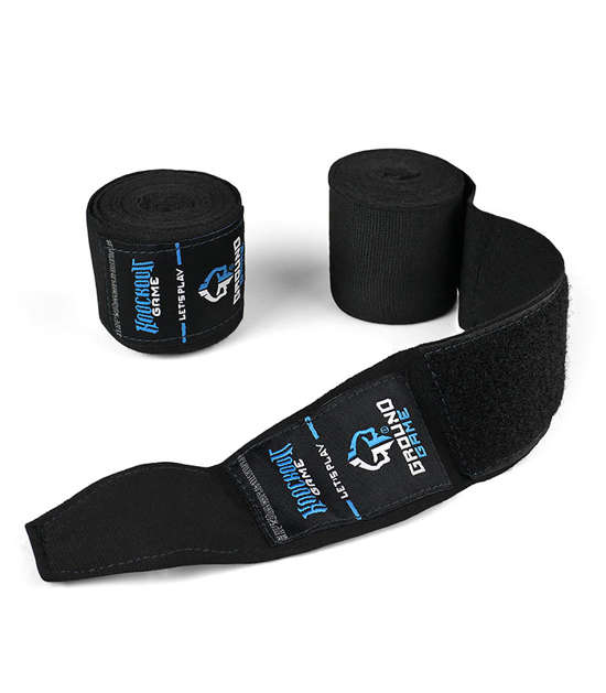 Ground Game - Hand Wraps Classic Black 4 m