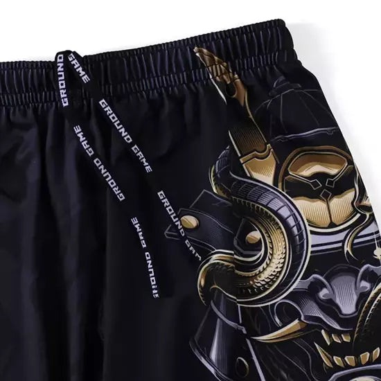 Ground Game Kids Training Shorts Oni Samurai