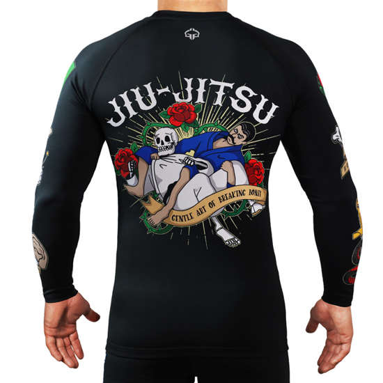 Ground Game Rashguard Oldschool Long sleeve — BJJ Fightgear