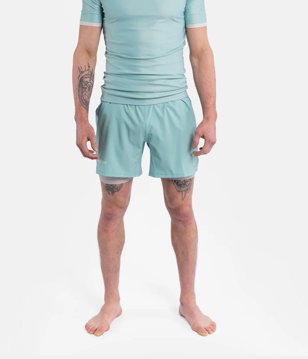 Progress Academy+ Mint Hybrid Shorts