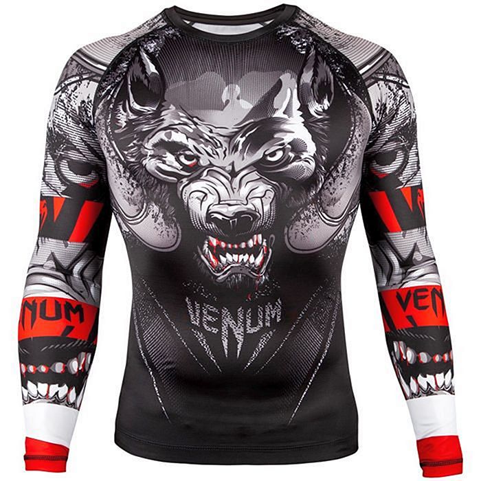 Venum Werewolf Rashguard Long Sleeves Black/Grey M