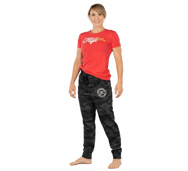 Fuji Black Camo Womens Joggers